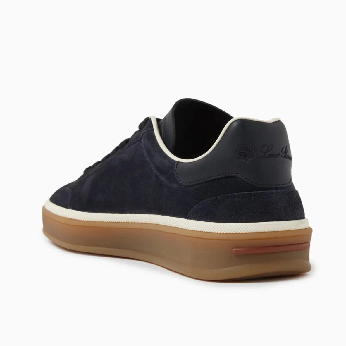 Loro Piana Tennis Walk Suede Calf Split Sneakers - Navy Blue (W000)