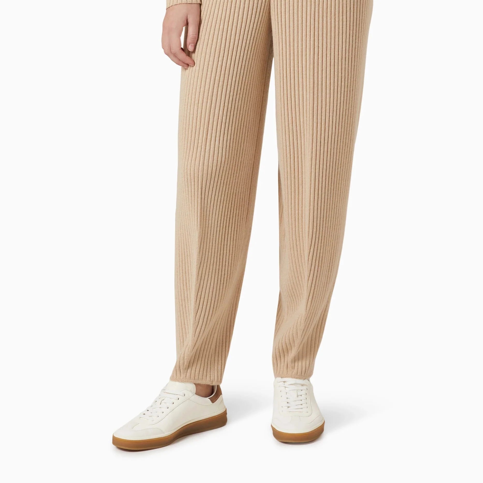 Loro Piana Tennis Walk Deerskin Sneakers - White (1000)