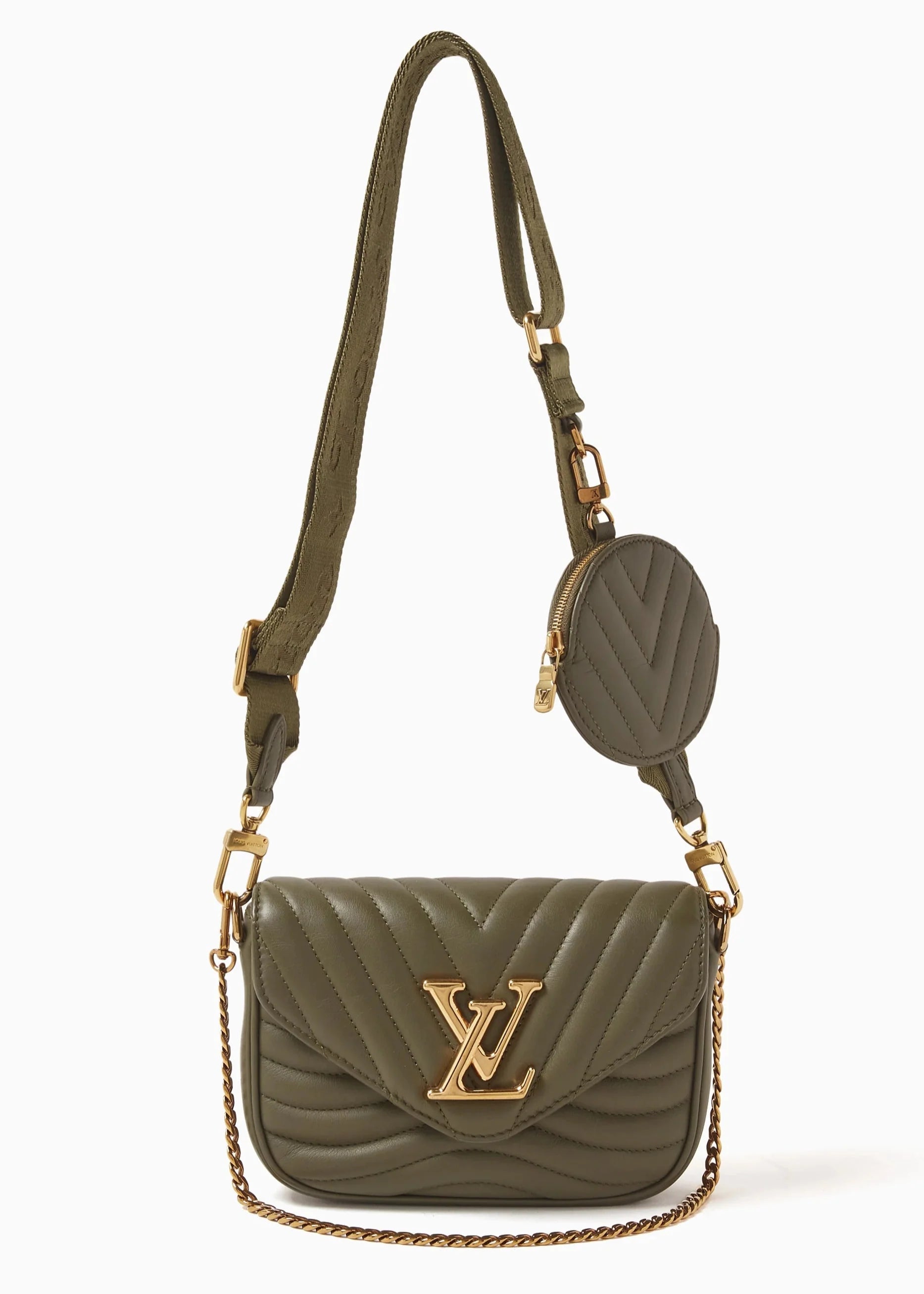Louis Vuitton New Wave Multi-Pochette Crossbody Bag - Green Khaki