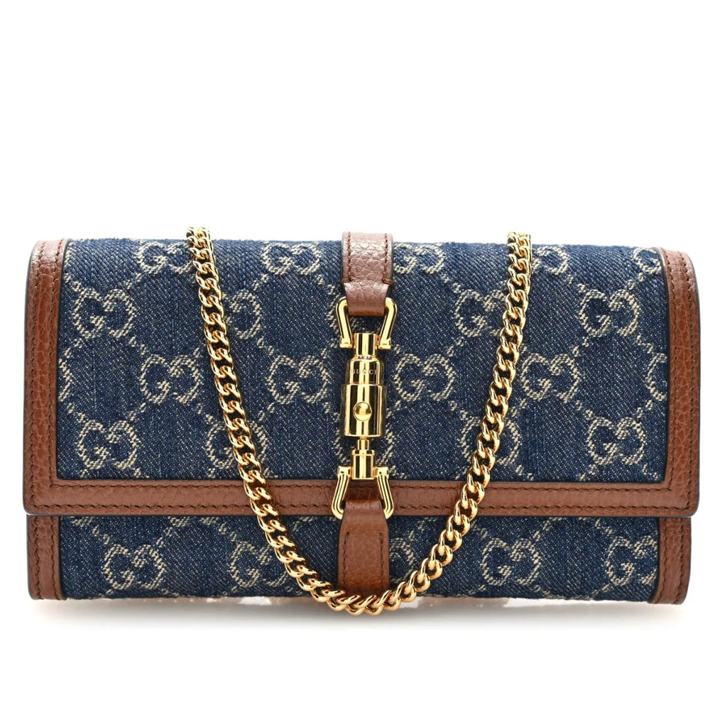 Gucci Jackie 1961 Chain Wallet – Blue