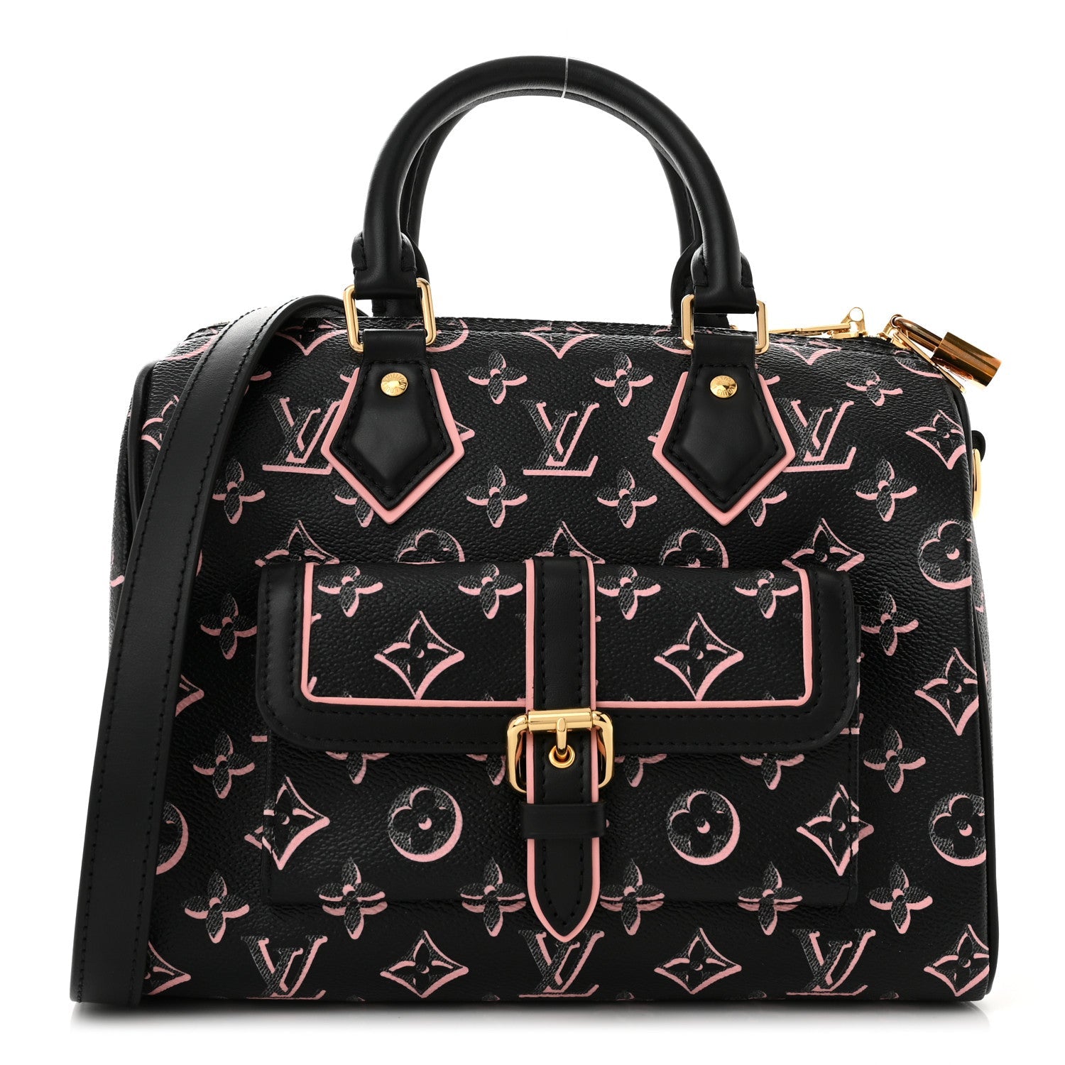 Louis Vuitton Monogram Fall for You Speedy Bandoulière 25 Handbag -  Black