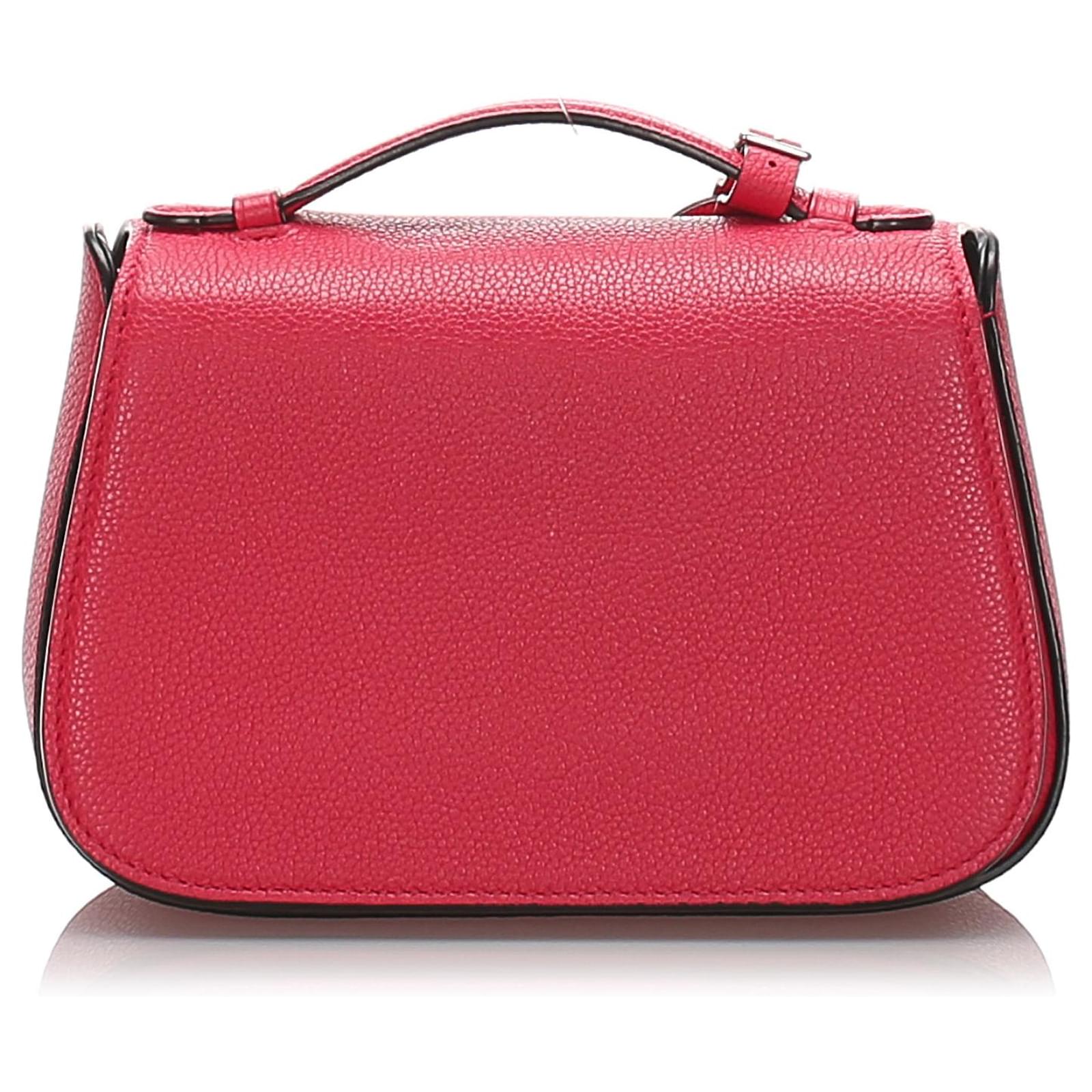 Louis Vuitton Grained Calfskin Vivienne Handbag  - Red