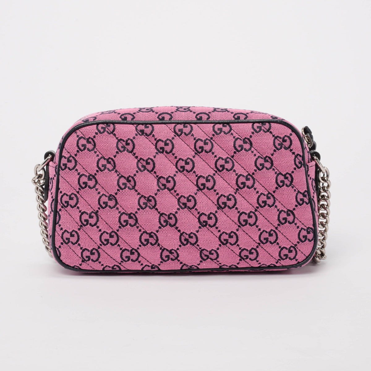 Gucci GG Canvas Quilted Marmont Shoulder Bag – Pink