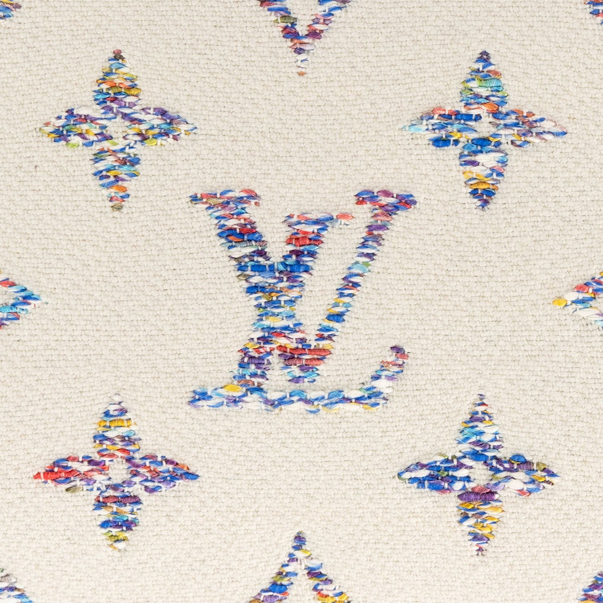 Louis Vuitton Jacquard Canvas Wallet on Chain Ivy Shoulder Bag – White