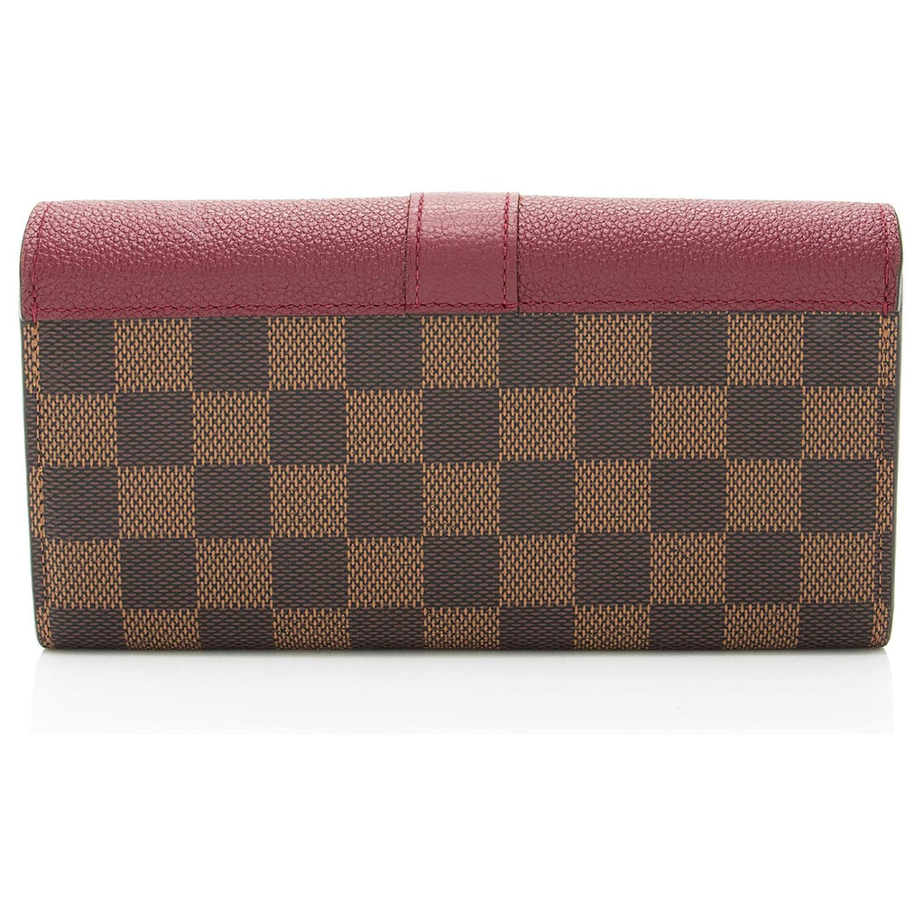 Louis Vuitton Damier Ebene Bordeaux Clapton Wallet - Brown