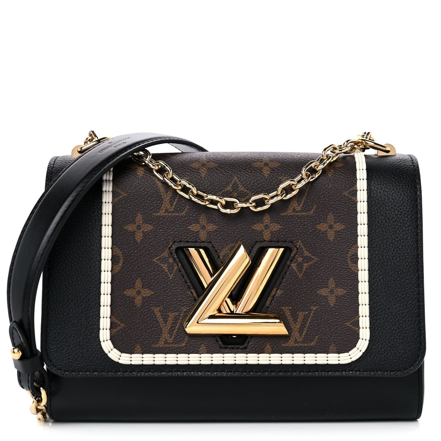 Louis Vuitton Twist MM Shoulder Bag - Black