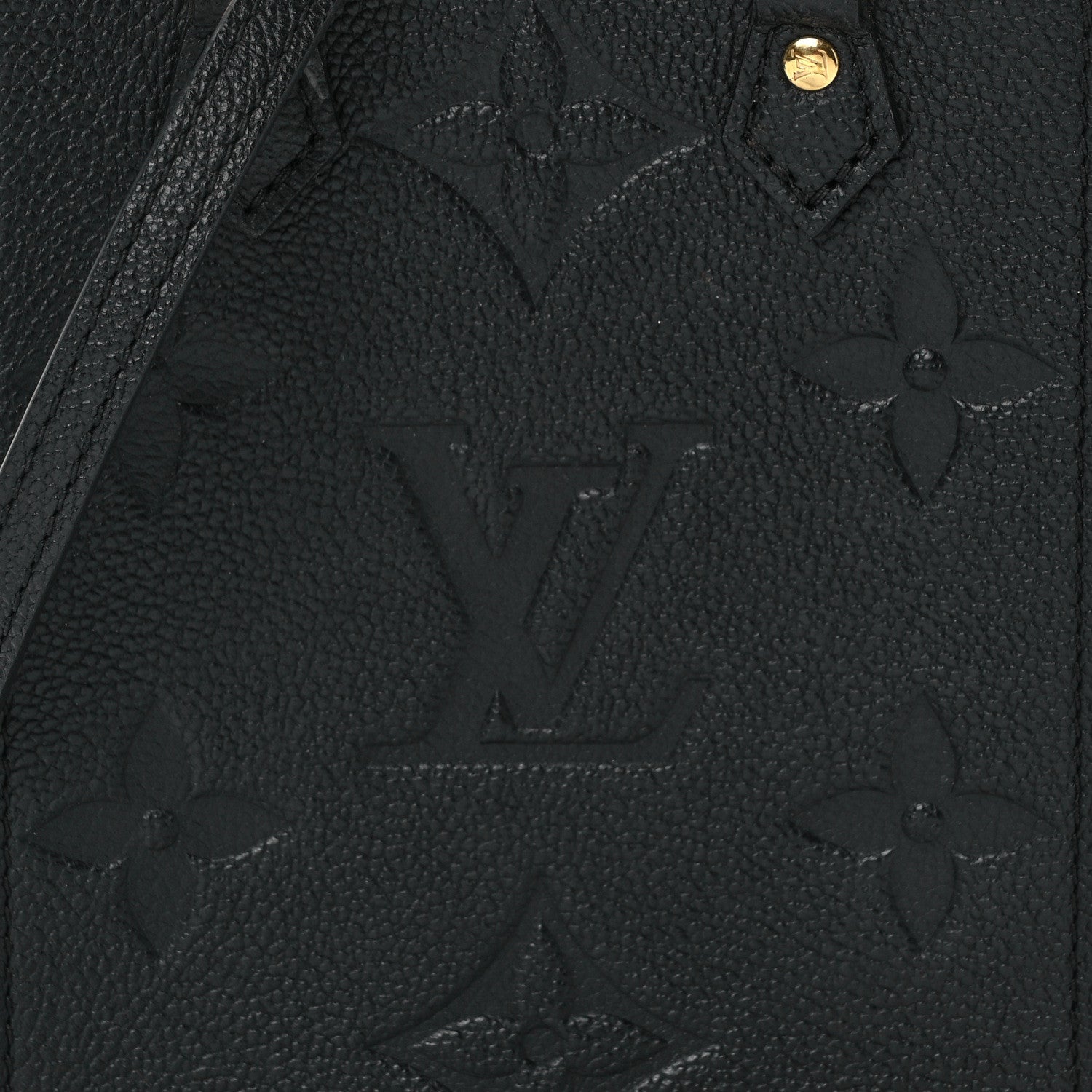 Louis Vuitton Giant Petit Sac Plat Satchel - Black