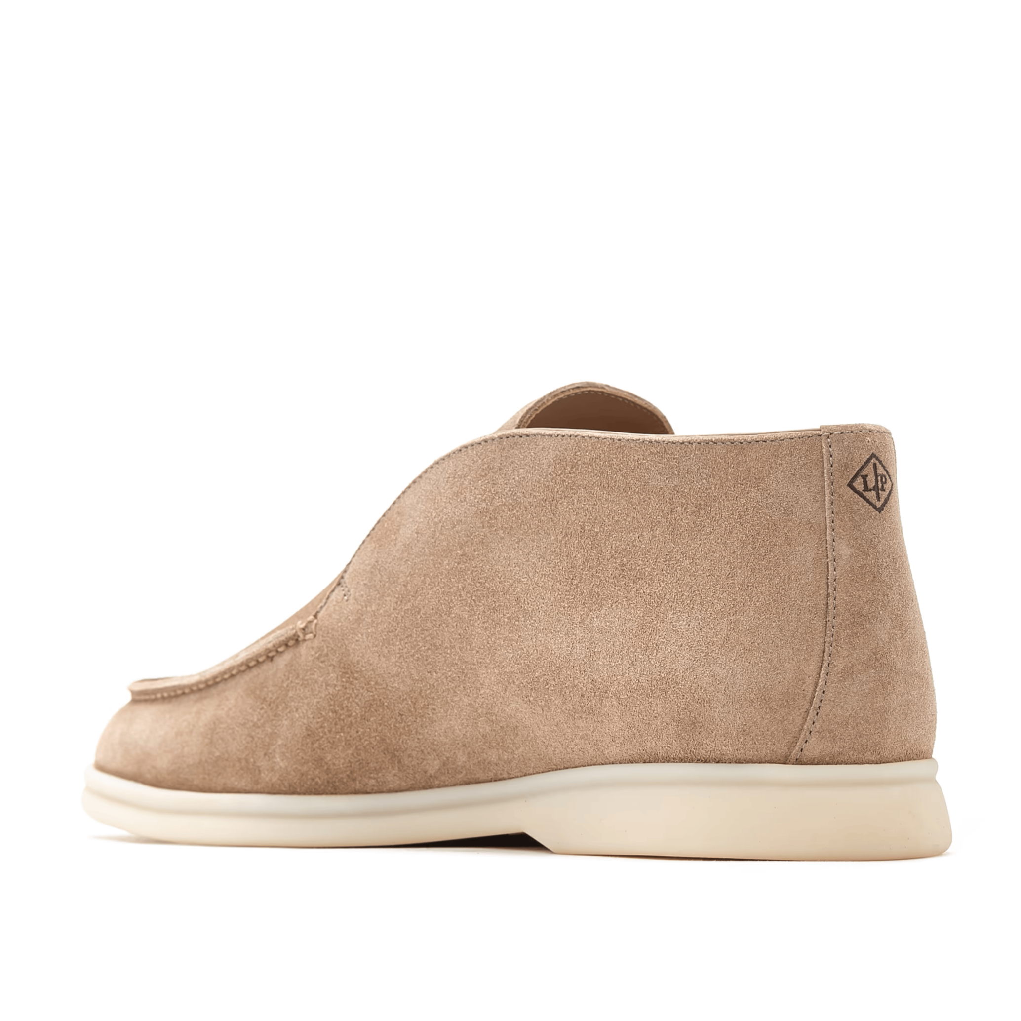 Loro Piana Open Walk Suede Ankle Boots - Woodsmoke Beige