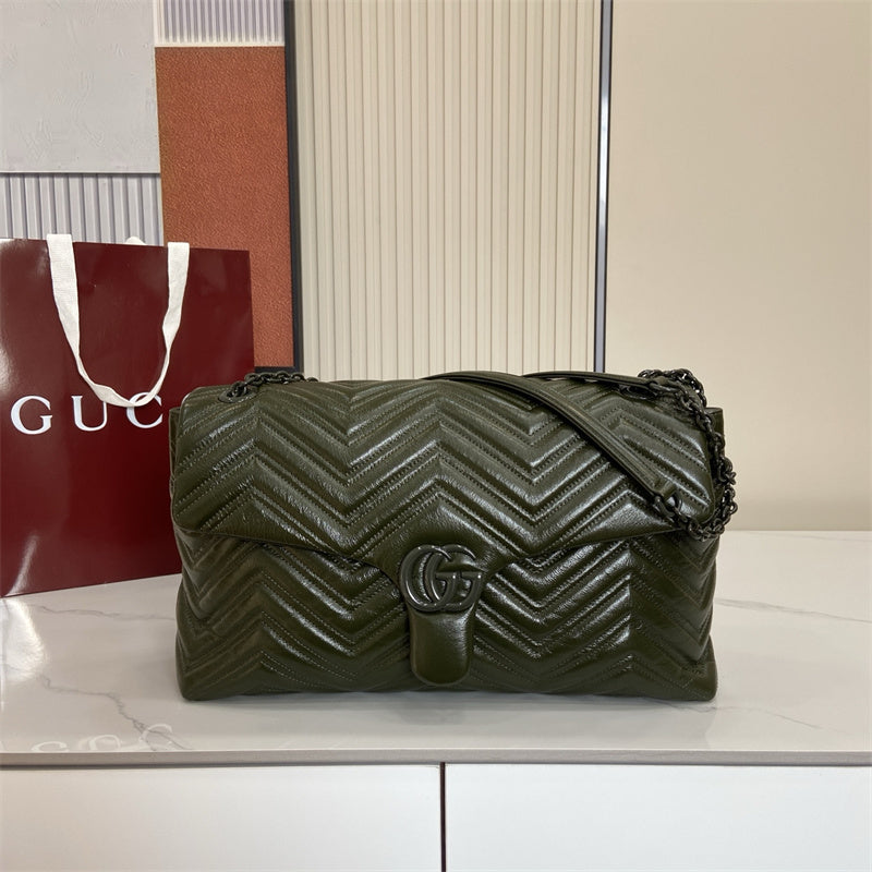 Gucci GG Marmont Medium Shoulder Bag – Dark Ochre