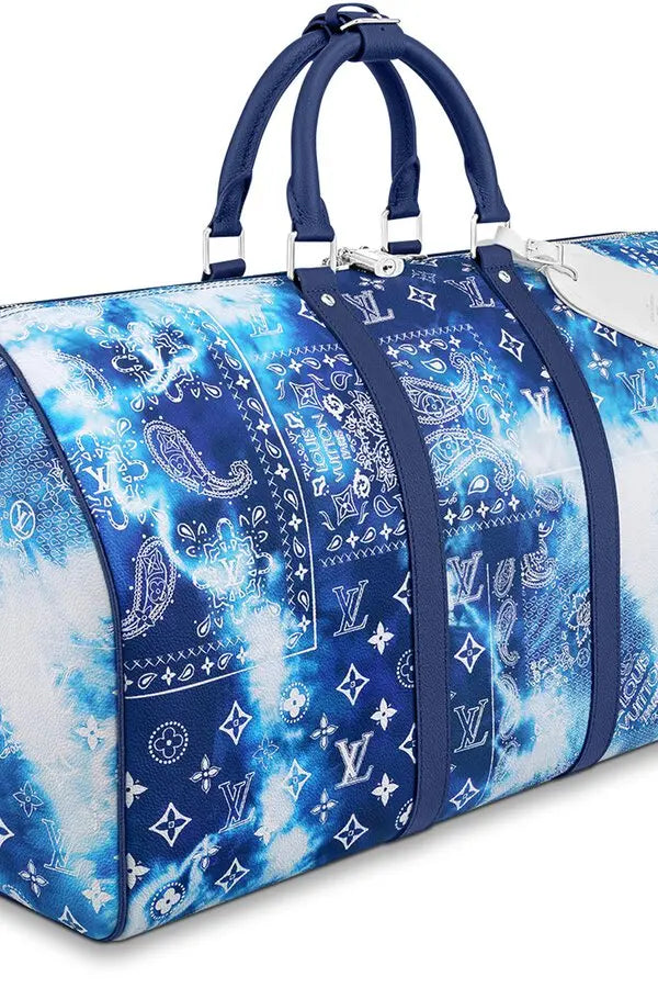 Louis Vuitton City Keepall Bandoulière 50 Travel Bag - Blue