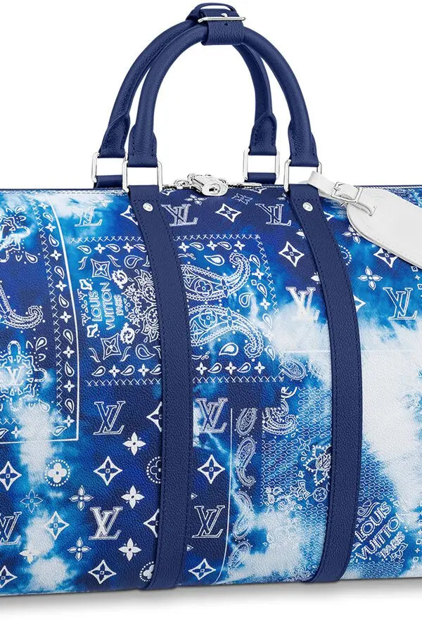 Louis Vuitton City Keepall Bandoulière 50 Travel Bag - Blue