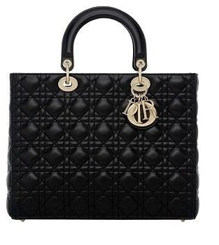 Dior Large Lady Dior Bag - Black
