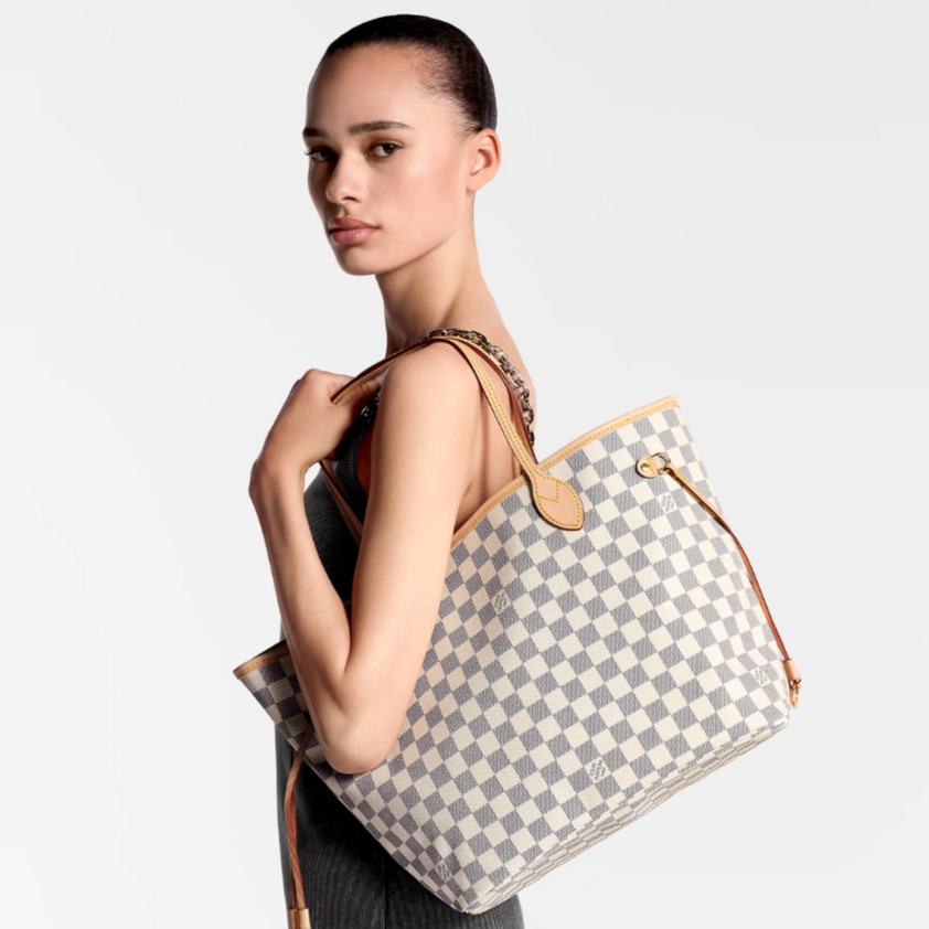 Louis Vuitton Neverfull MM Handbag - Rose Ballerine