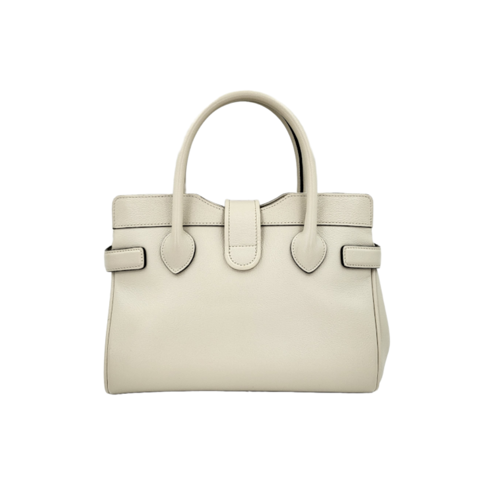 Gucci Small Top Handle Bag – White Calfskin