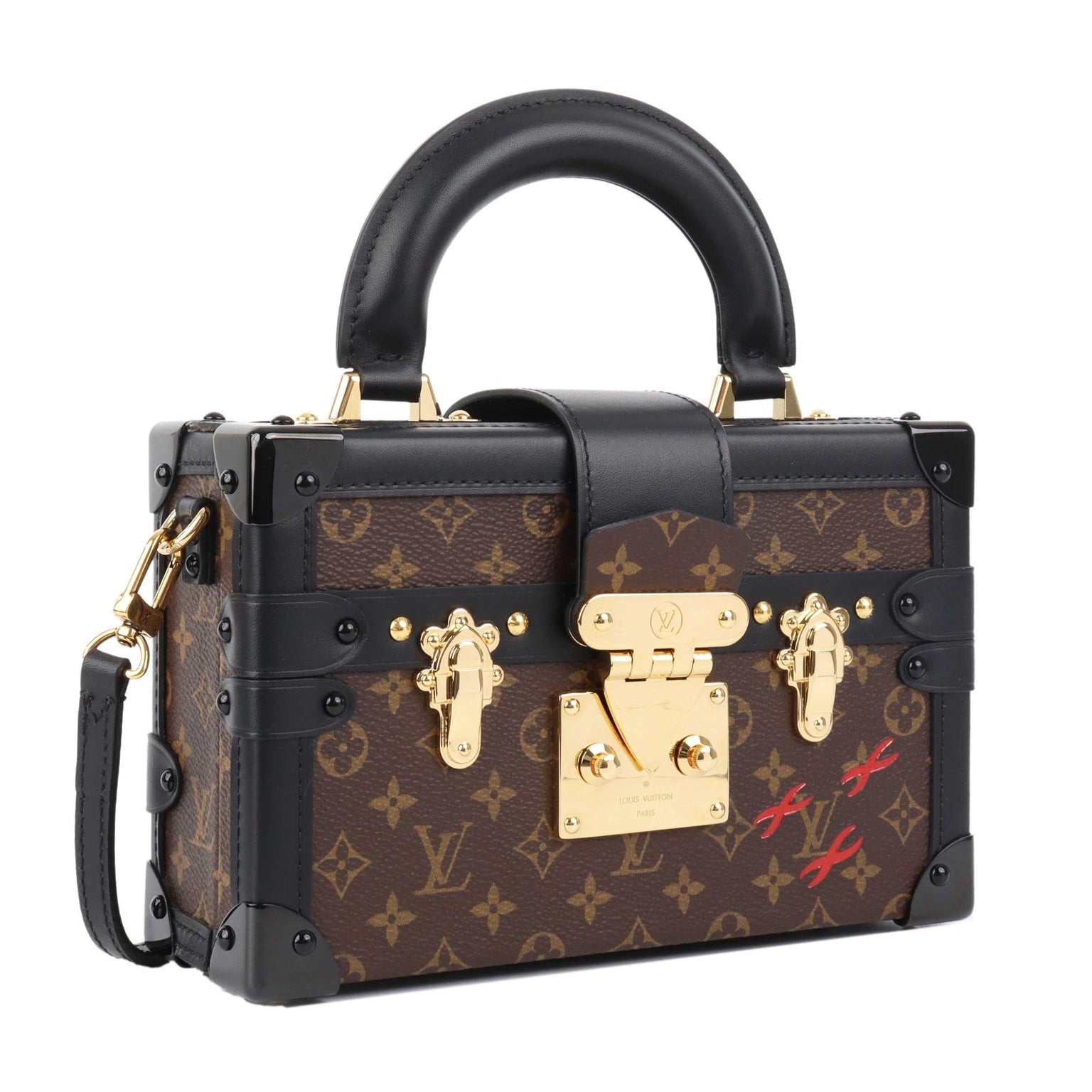 Louis Vuitton Petite Malle Capital Handbag - Brown