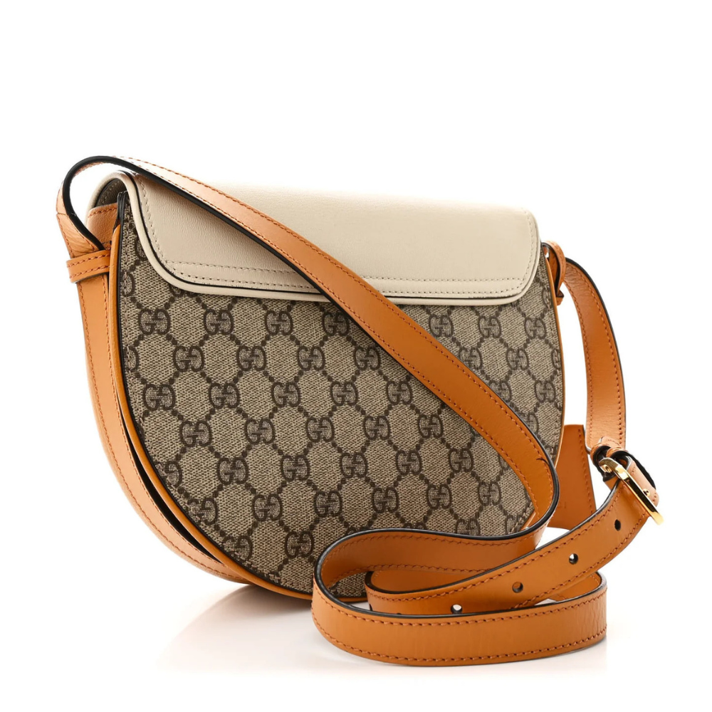 GUCCI GG Supreme Monogram Padlock Shoulder Bag – Mystic White