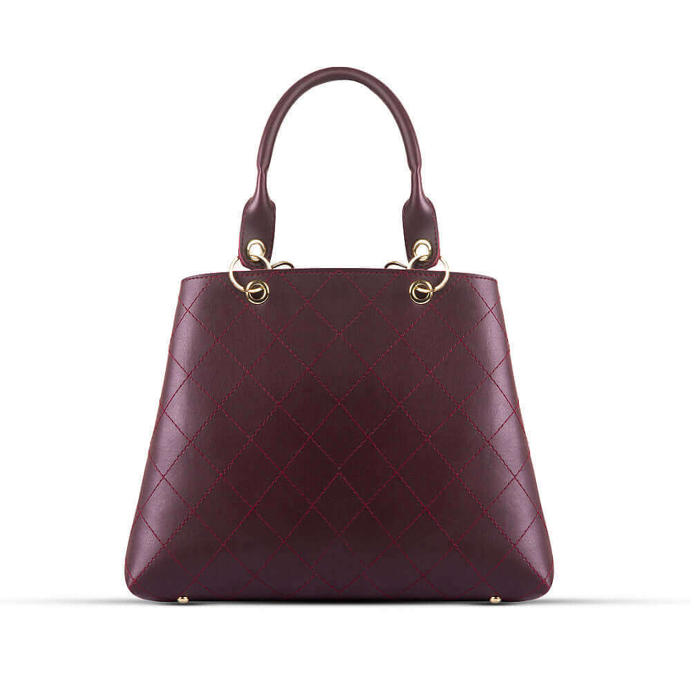 EDEN – Soft Faux Leather Bag in Maroon