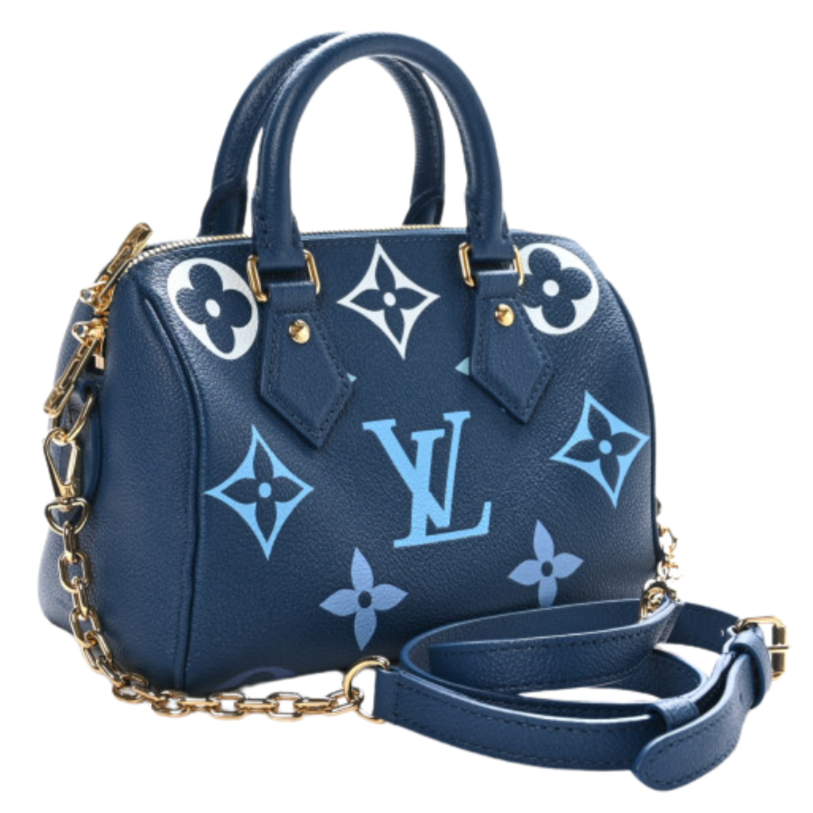Louis Vuitton Giant Speedy Bandouliere 20 Handbag - Blue