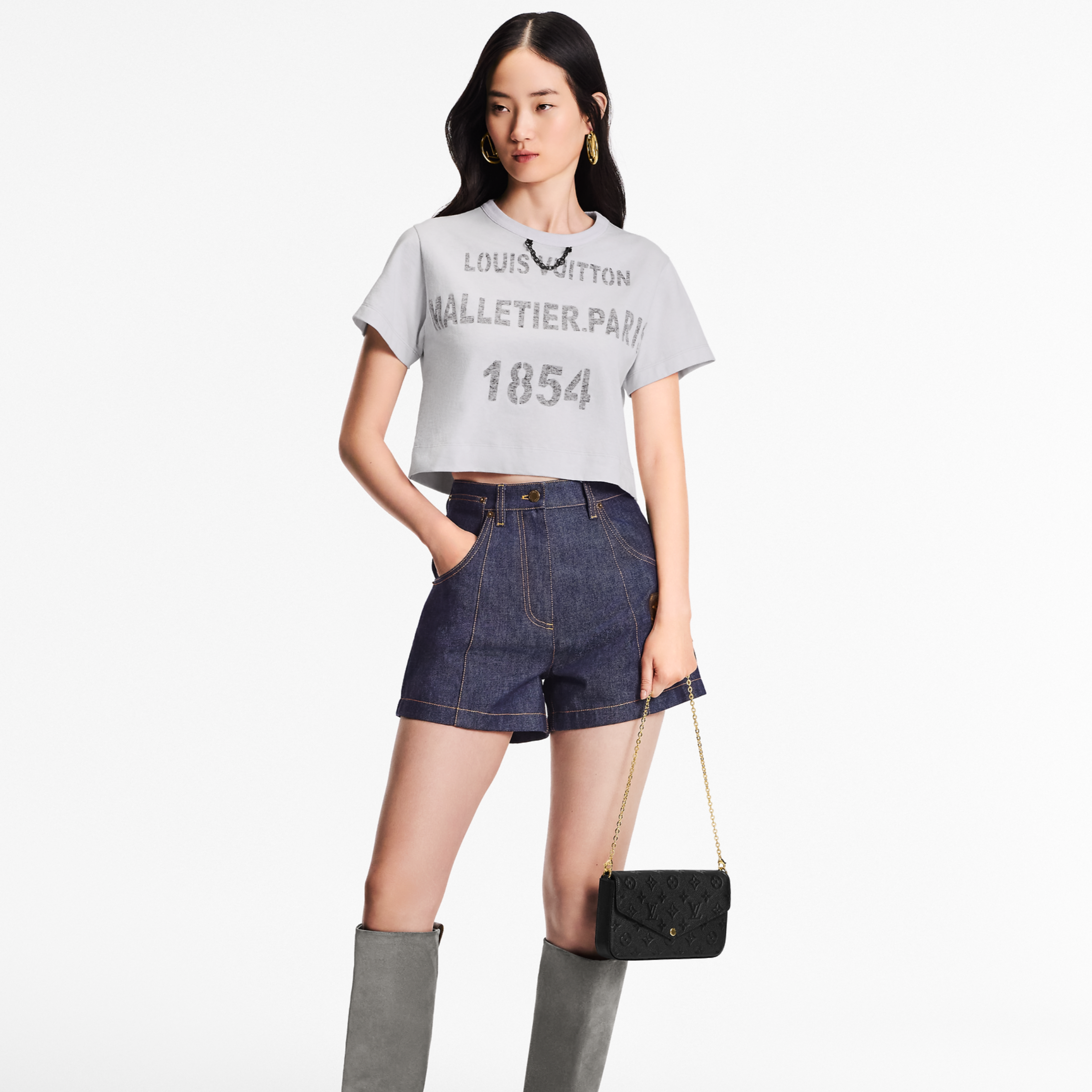 Louis Vuitton Pochette Félicie Pouch - Black