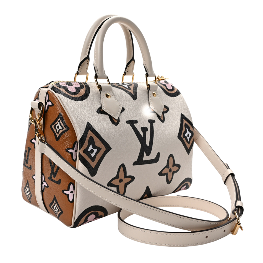 Louis Vuitton Wild At Heart Speedy Bandouliere 25 Handbag - Creme