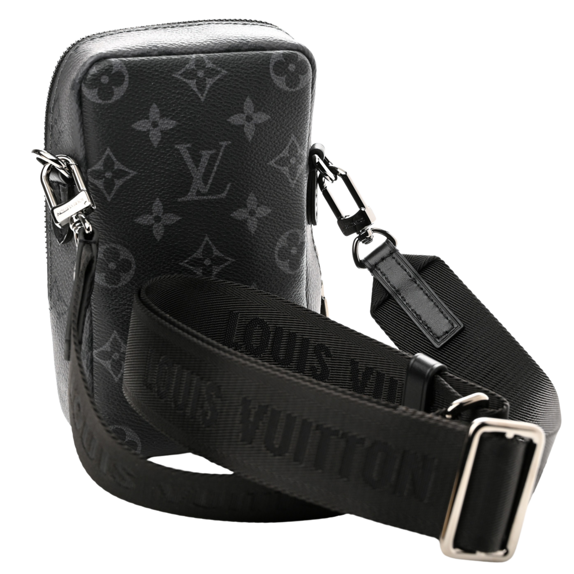 Louis Vuitton Double Phone Pouch Eclipse NM - Black and Grey