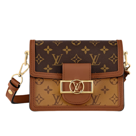 Louis Vuitton Monogram Reverse Dauphine Mini Shoulder Bag - Brown