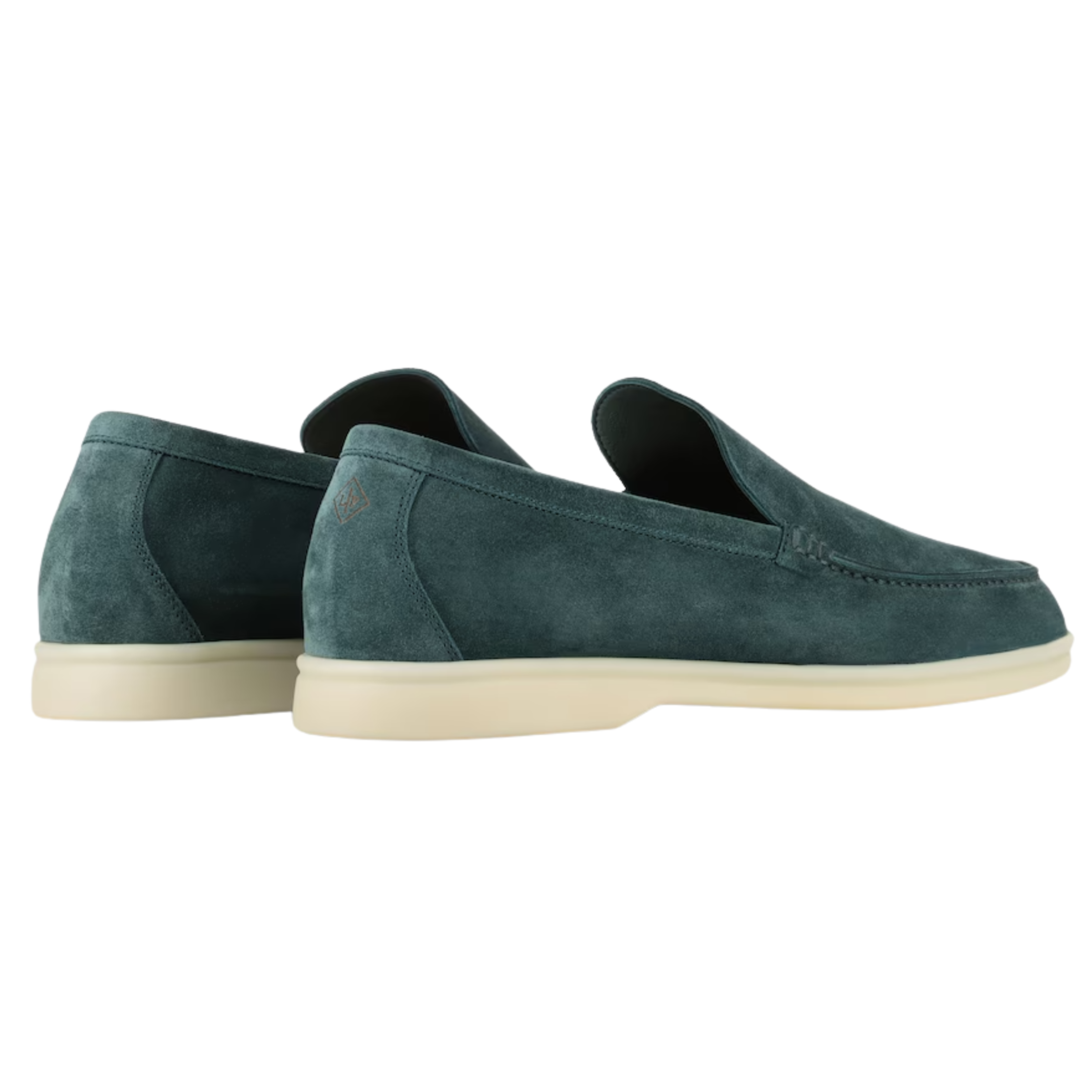 Loro Piana Summer Walk Suede Loafers - Dark Green