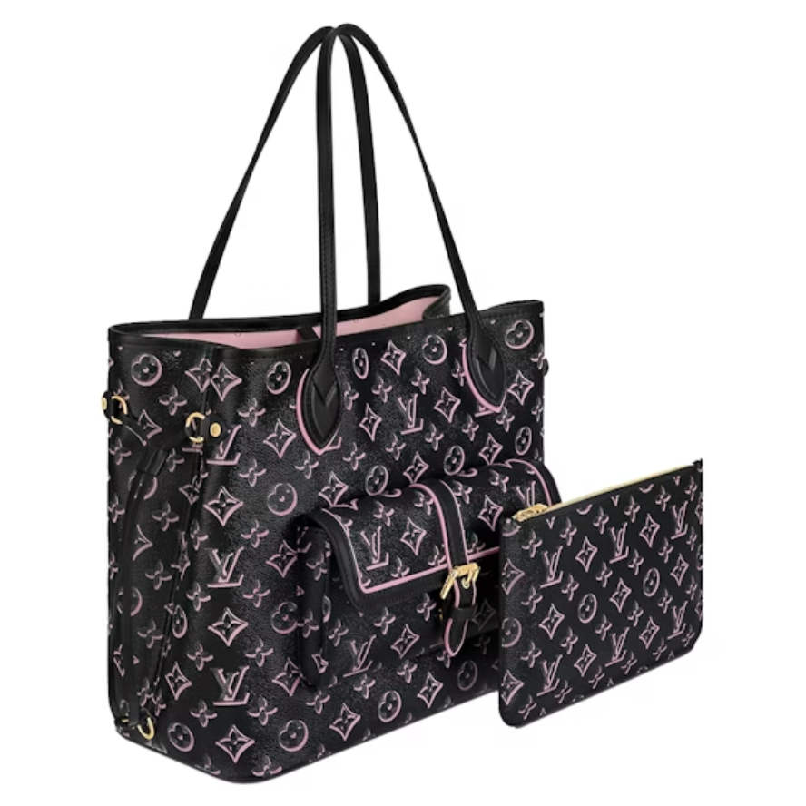 Louis Vuitton Monogram Fall For You Neverfull MM - Black