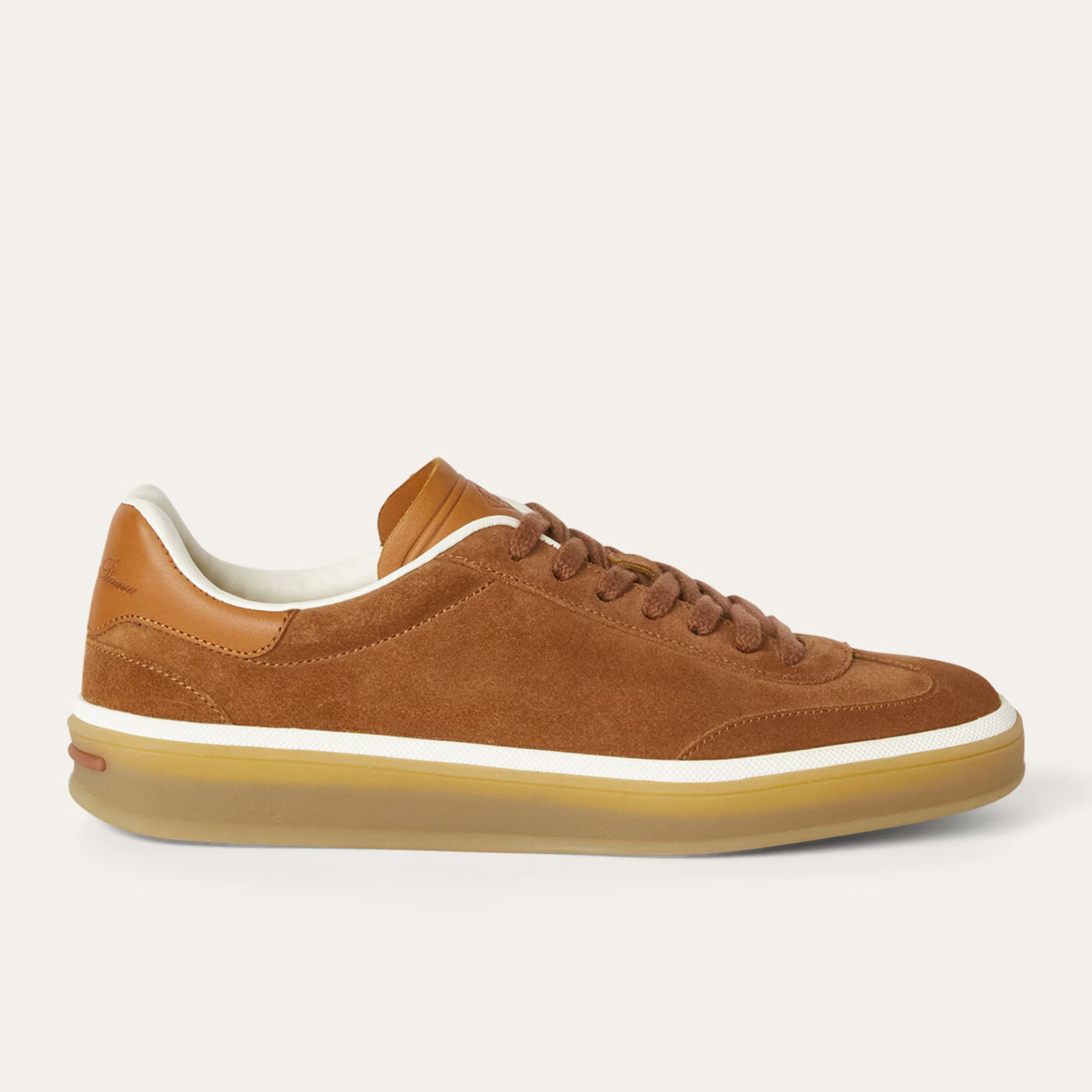 Loro Piana Tennis Walk Suede Calf Split Sneakers - Bark Wood (E0CF)