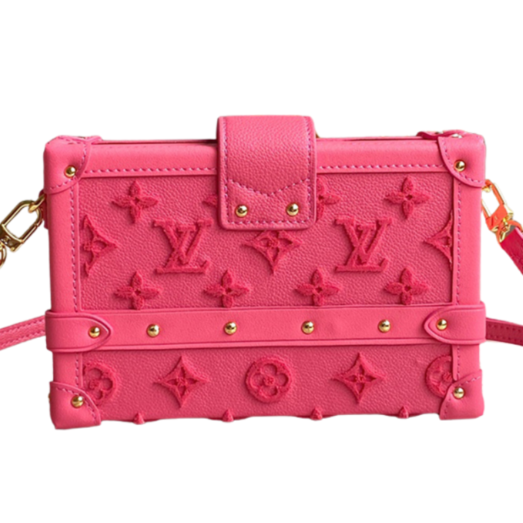 Louis Vuitton Monogram Tuffetage Petite Malle Shoulder Bag - Rose Fluo