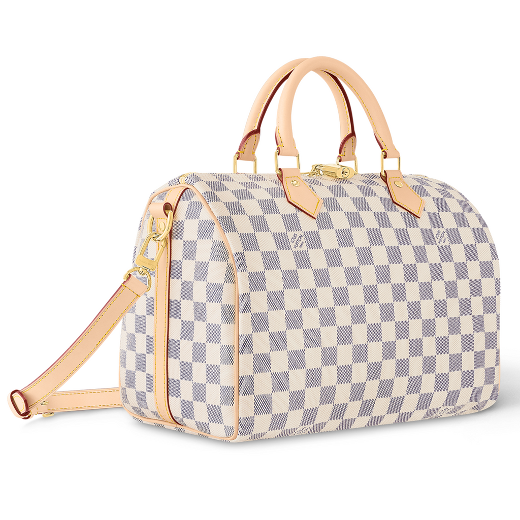 Louis Vuitton Speedy Bandoulière 30 Handbag - Off White / Grey