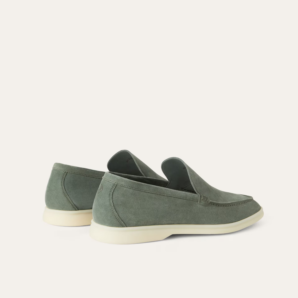 Loro Piana Summer Walk Suede Loafer - Frozen Fir (515Z)