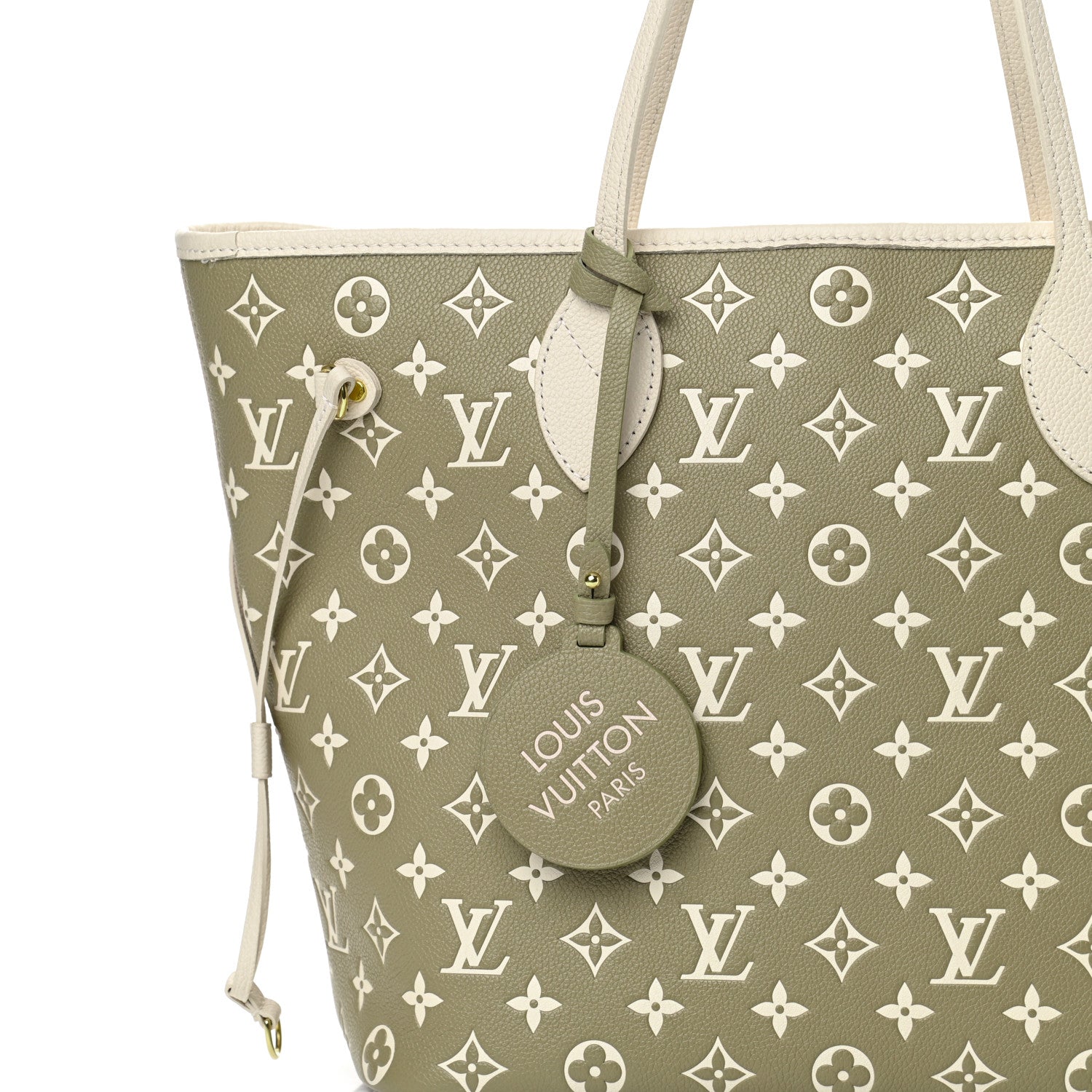 Louis Vuitton Spring In The City Neverfull MM - Khaki Beige and Cream