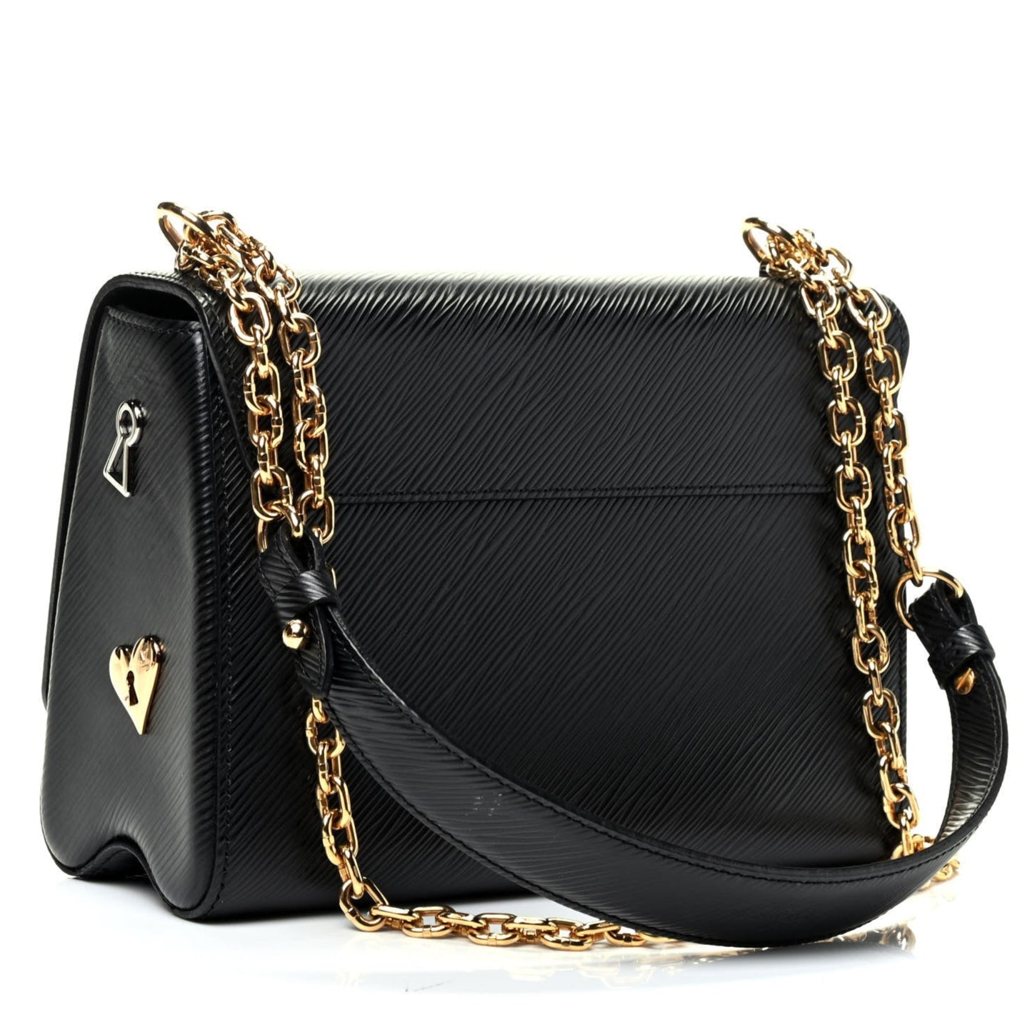 Louis Vuitton Epi Love Lock Twist MM Shoulder Bag - Black