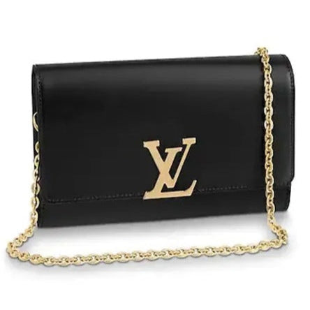 Louis Vuitton Pochette Louise Chain Clutch - Black