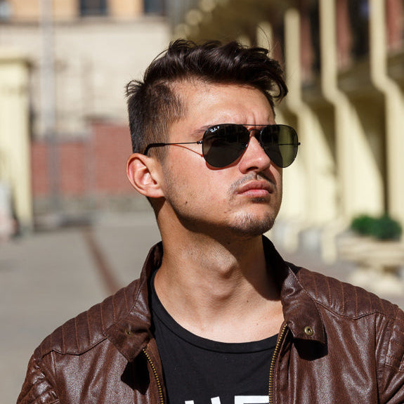 Ray Ban Aviator Classic RB3025 002/58 Black Frame Sunglasses