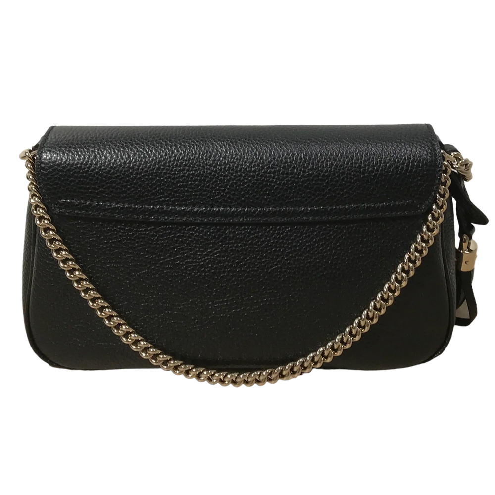 Gucci Pebbled Calfskin Soho Medium Flap Bag – Black