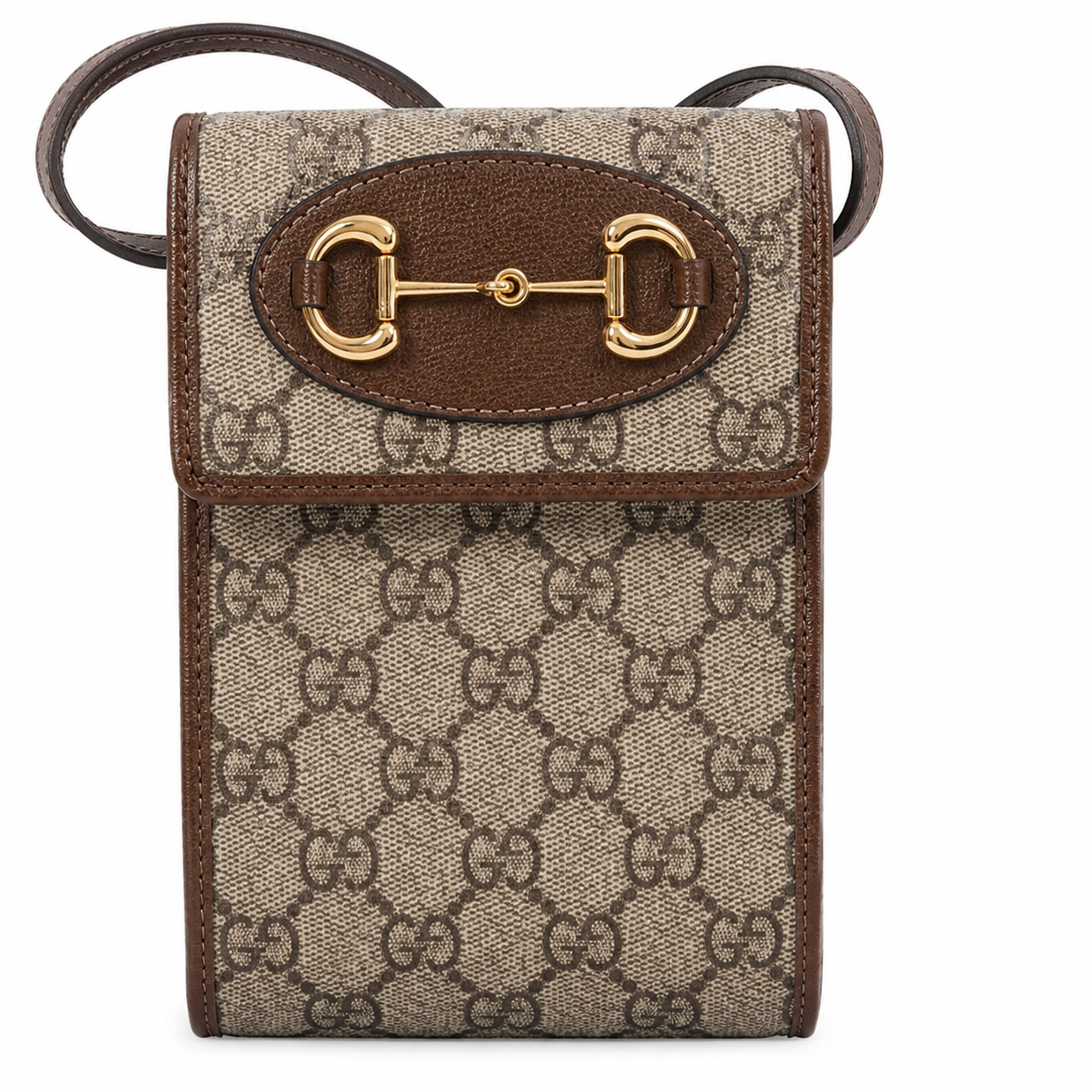Gucci GG Supreme Mini Horsebit 1955 Crossbody Bag – Beige