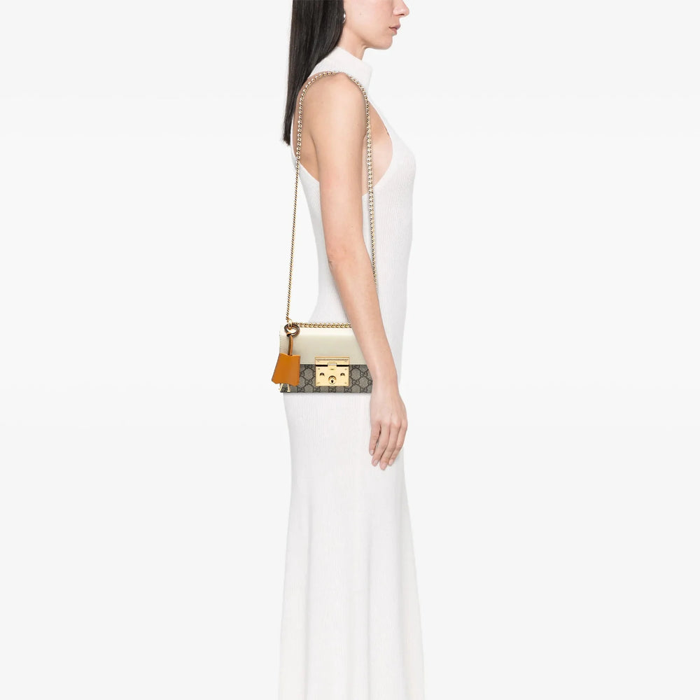 Gucci Padlock GG Supreme Shoulder Bag – Beige