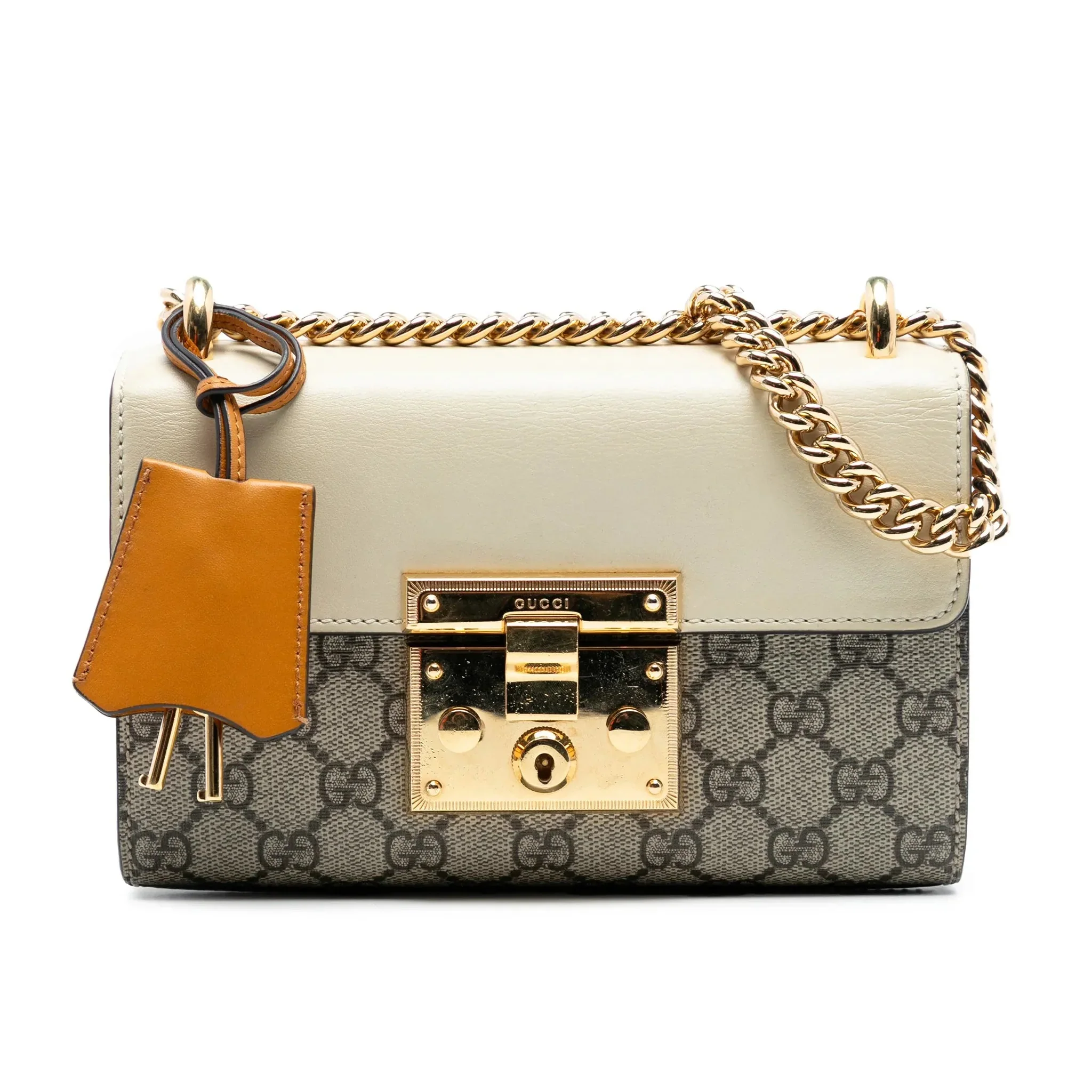 Gucci Padlock GG Supreme Shoulder Bag – Beige