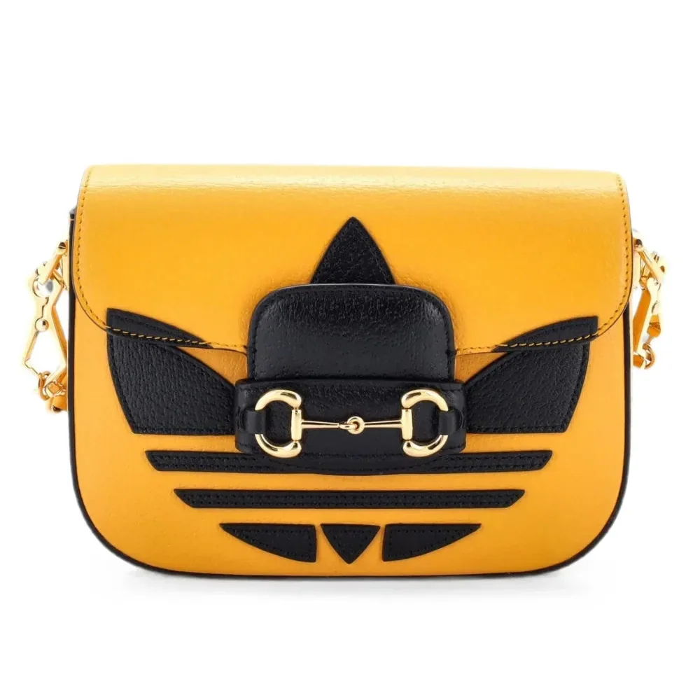 Gucci X Adidas Horsebit 1955 Mini Shoulder Bag – Yellow