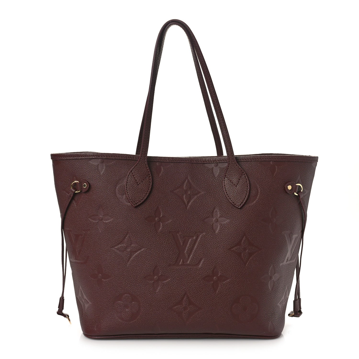 Louis Vuitton Neverfull MM Tote Bag - Wine Burgundy