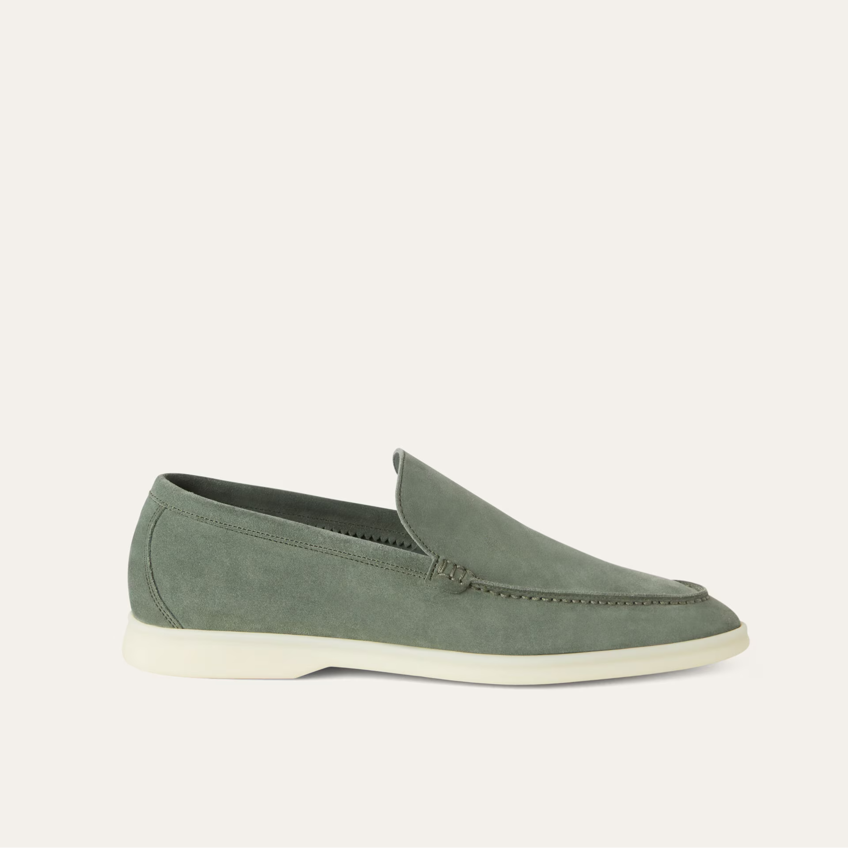 Loro Piana Summer Walk Suede Loafer -  Frozen Fir (515Z)