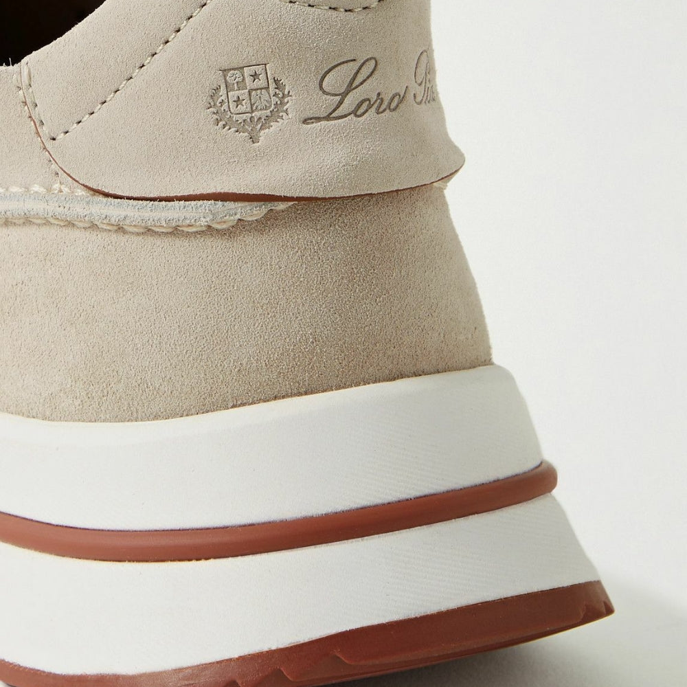 Loro Piana Weekend Walk Suede Sneakers - Beige
