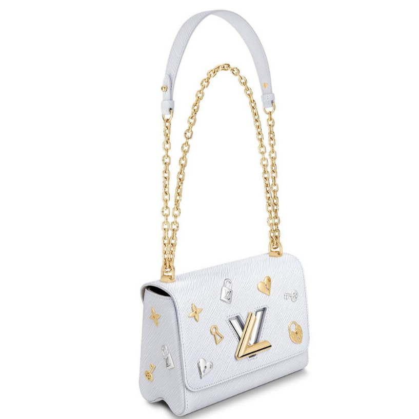 Louis Vuitton Twist MM Shoulder Bag - White