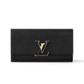 Louis Vuitton Capucines Taurillon Leather Wallet - Black