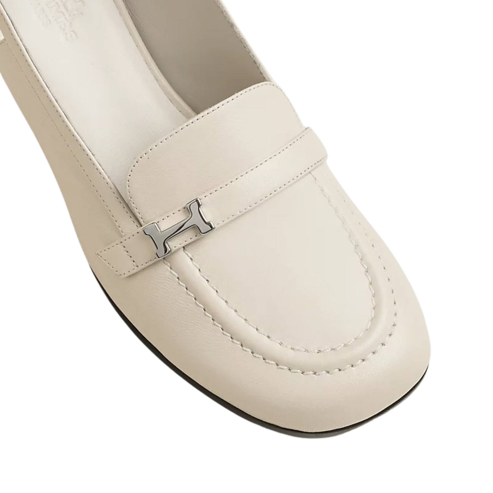 Hermes Infinie 50 Pumps - Blanc de Paris