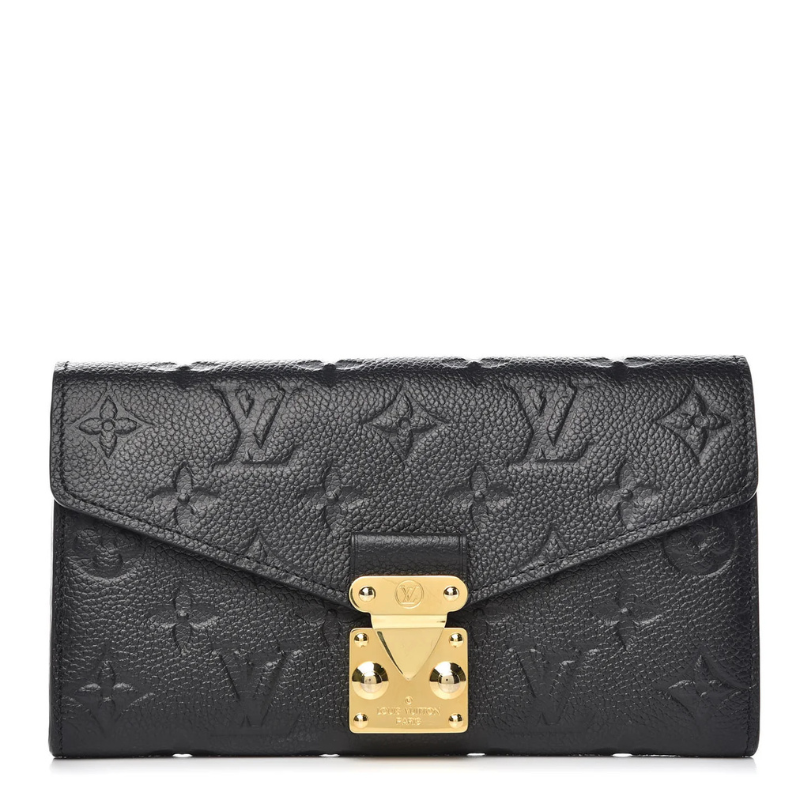 Louis Vuitton Monogram Empreinte Metis Wallet - Black