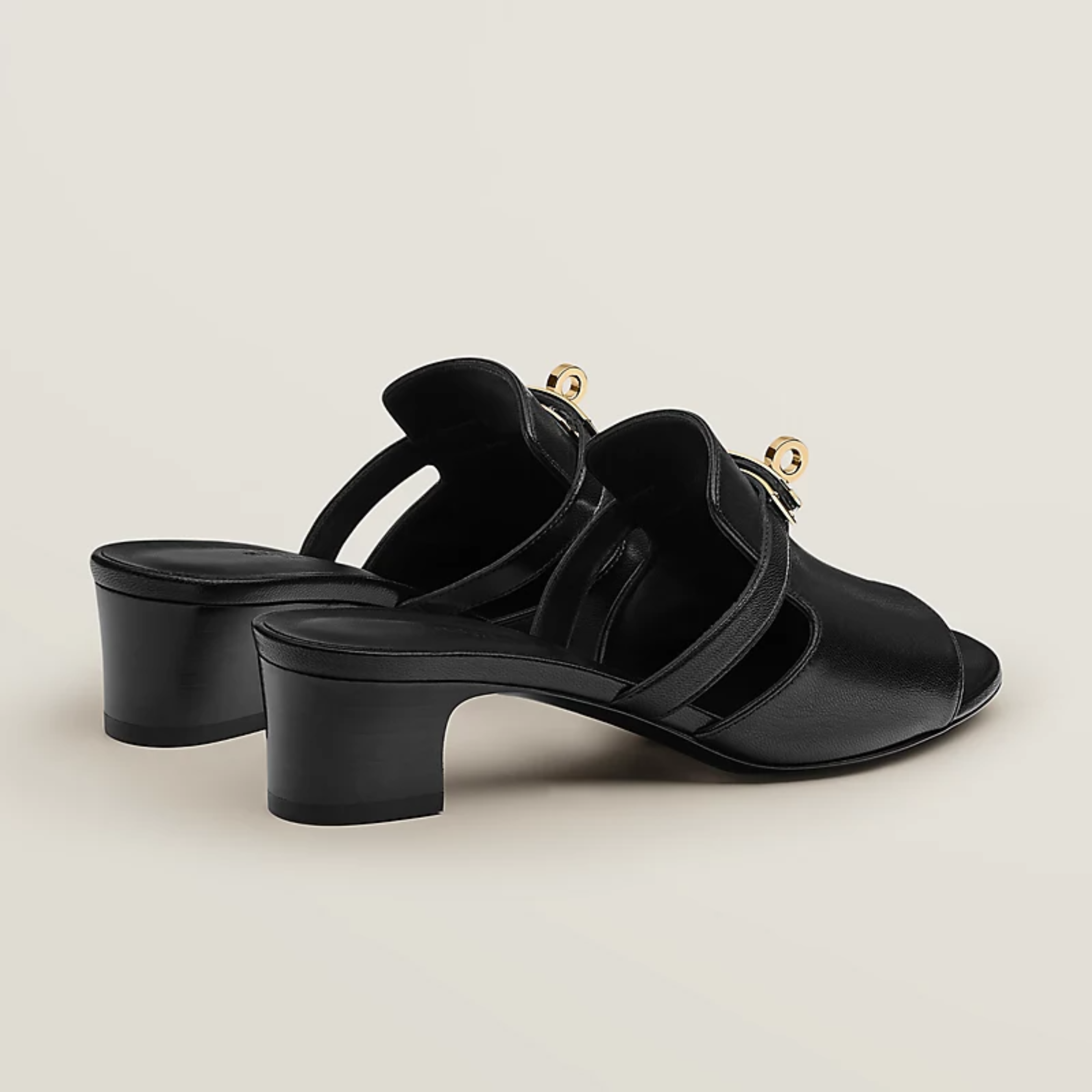 Hermes Candy Sandals - Black