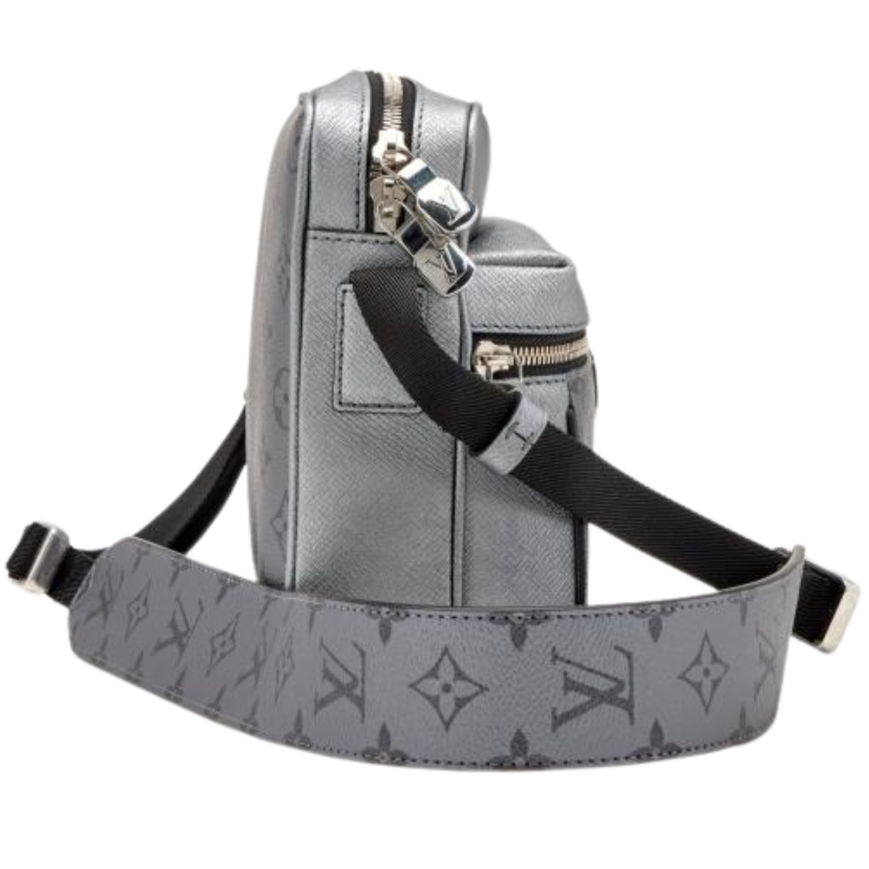 Louis Vuitton Taigarama Outdoor Messenger Shoulder Bag - Silver